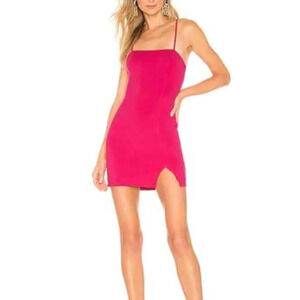 NBD X NAVEN Kelly Dress in Bright Pink XS Revolve Barbie Pink